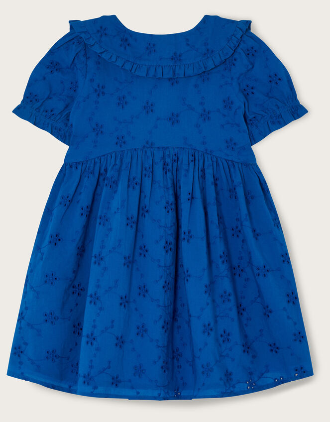 Baby Broderie Dress, Blue (BLUE), large