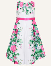 Willa Floral Print Dress, Ivory (IVORY), large