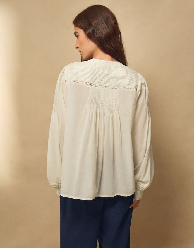East Scarlet Pintuck Blouse, Ivory (IVORY), large