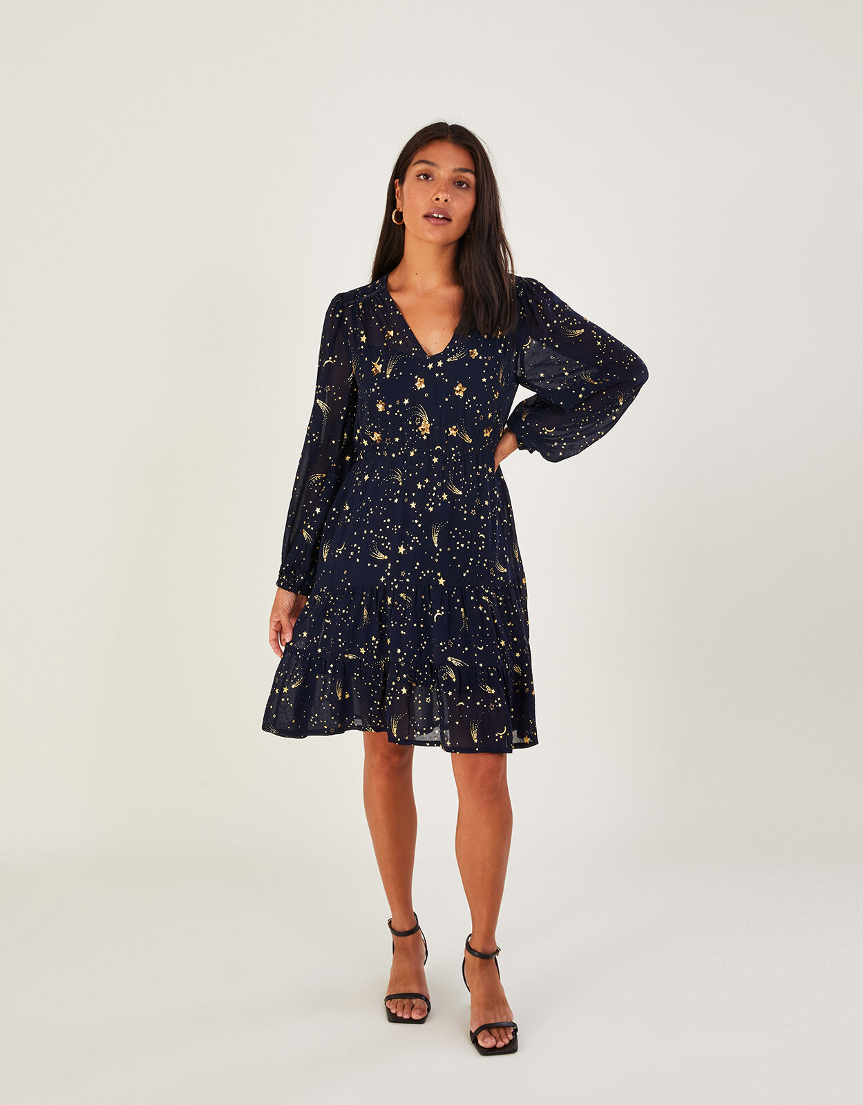 Monsoon starry night dress hot sale