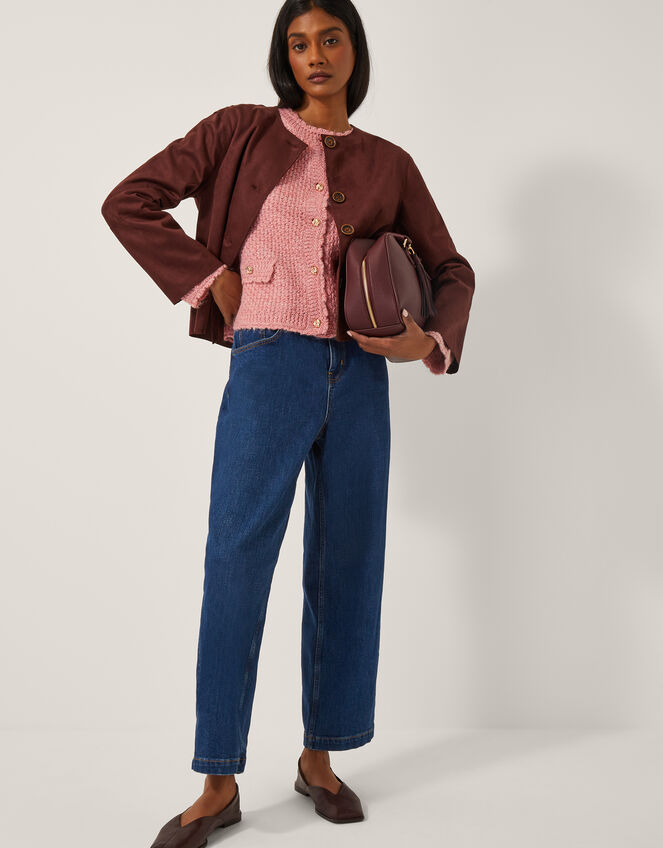 Suki Stitch Cardigan, Pink (PINK), large