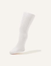 Baby Bridal Spot Tights, White (WHITE), large