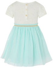 Baby Butterfly Disco Dress, Blue (AQUA), large