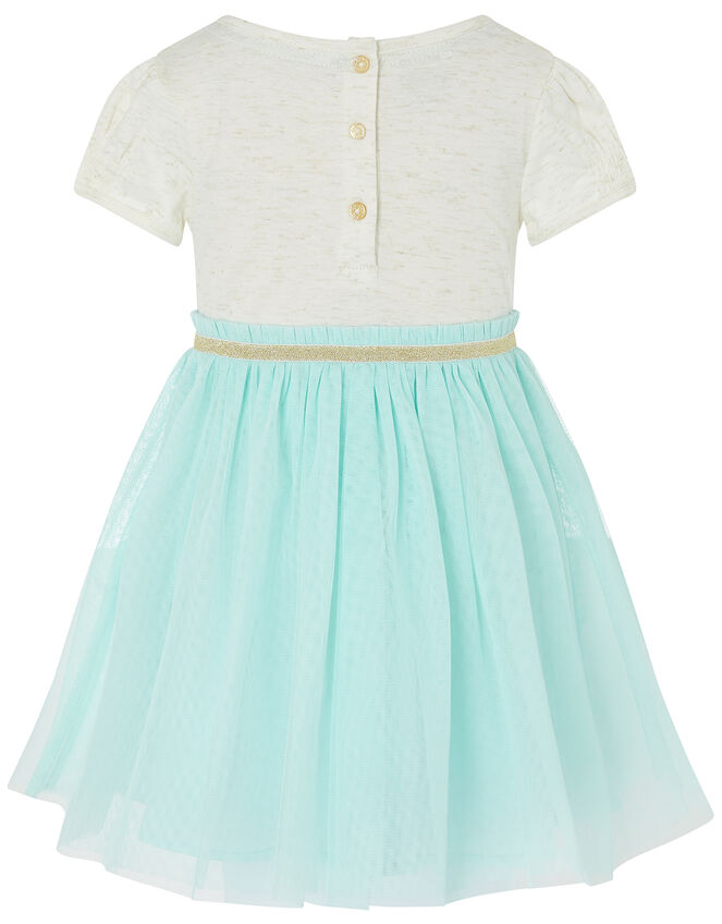 Baby Butterfly Disco Dress, Blue (AQUA), large