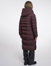 Rino & Pelle Hudson Long Padded Coat , Red (BURGUNDY), large