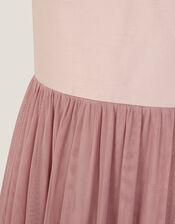 Naples Sleeveless Tulle Midi Dress, Pink (PALE PINK), large