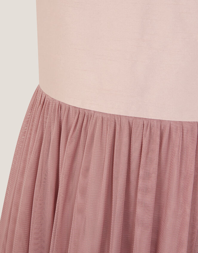 Naples Sleeveless Tulle Midi Dress, Pink (PALE PINK), large