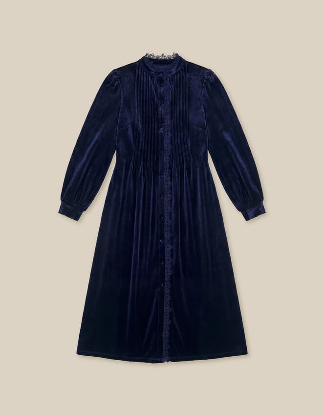 Pip Pinktuck Velvet Midi Dress, Blue (MIDNIGHT), large