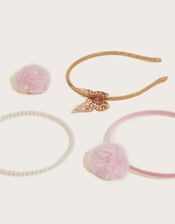 Flutter Pom-Pom Pearl Hair Set, , large