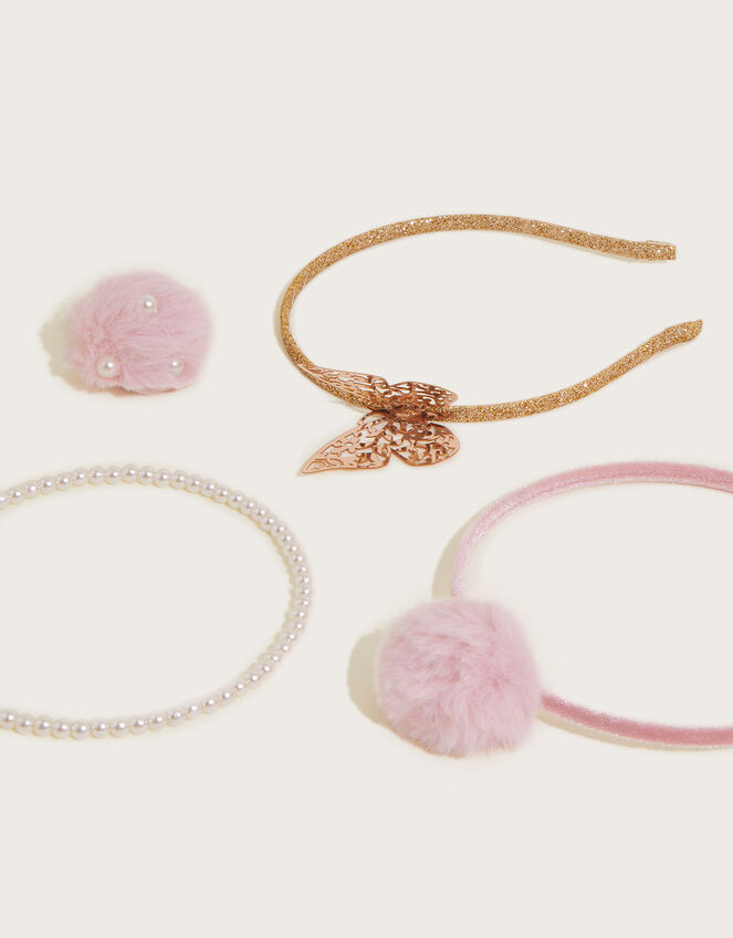 Flutter Pom-Pom Pearl Hair Set, , large