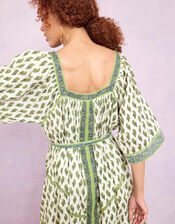 East Harriet Print Dress, Green (GREEN), large