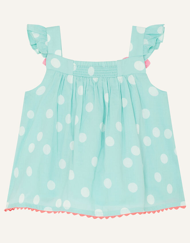 Baby Flamingo Top and Shorts Set, Green (MINT), large