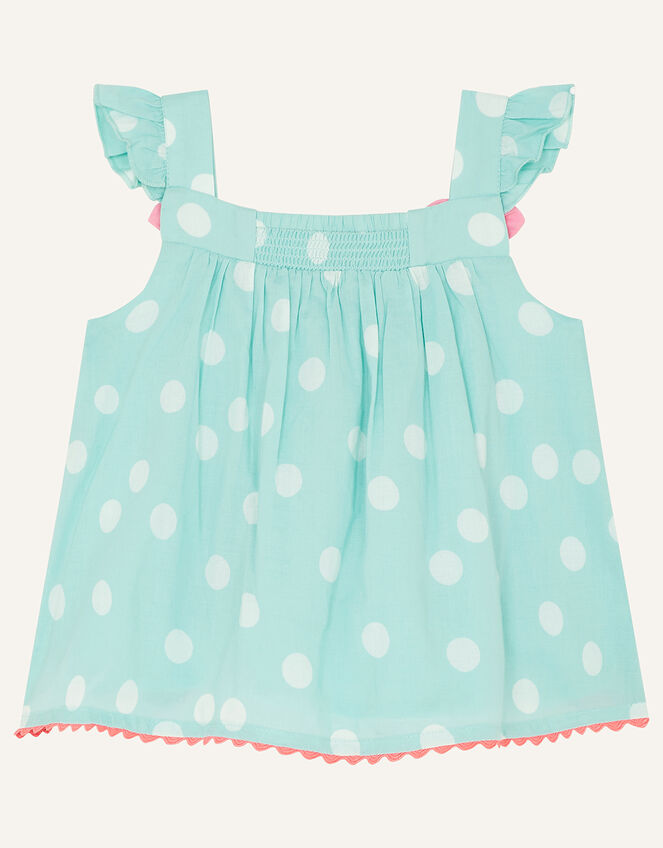 Baby Flamingo Top and Shorts Set, Green (MINT), large