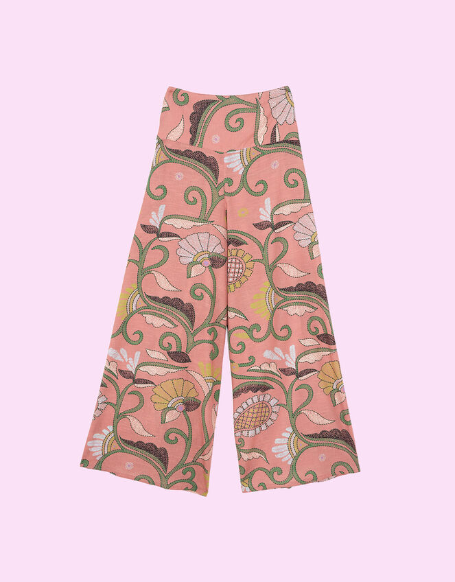 One Hundred Stars Giant Kantha Palazzo Trousers, Pink (PINK), large