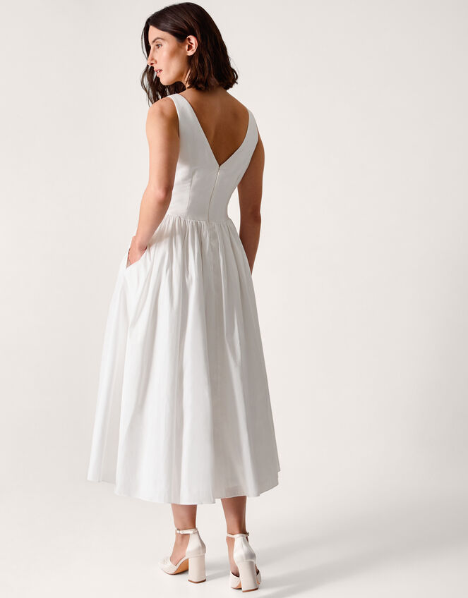 Colette Midi Wedding Dress, Ivory (IVORY), large