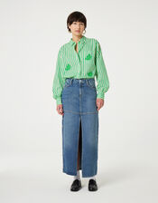 Fabienne Chapot Alex Lime Stripe Shirt, Green (GREEN), large