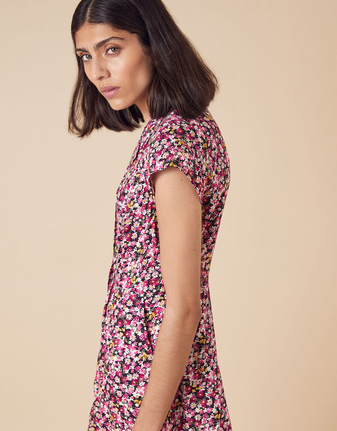 Ditsy Floral Shirt Dress in LENZING™ ECOVERO™, Pink (PINK), large