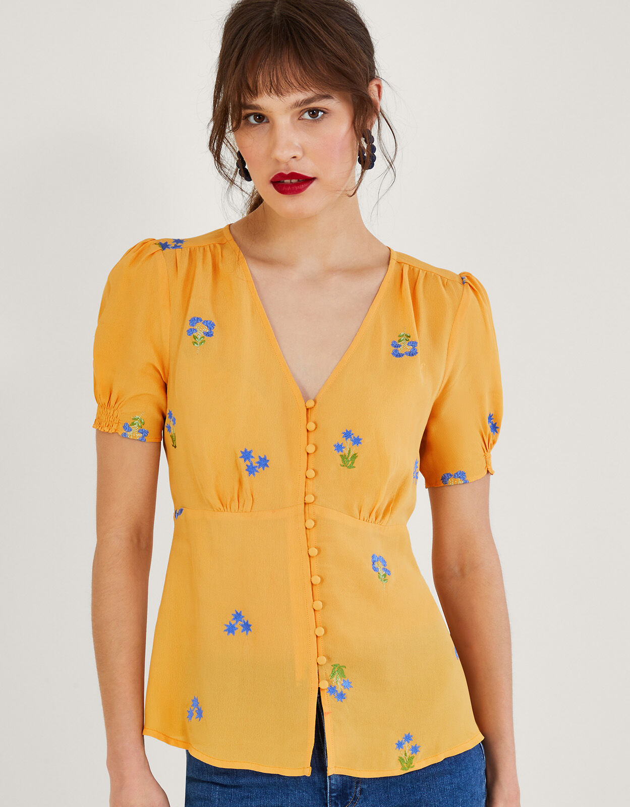 Monsoon yellow top sale
