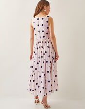 Sicily Fit and Flare Midi Dress, Ivory (IVORY), large