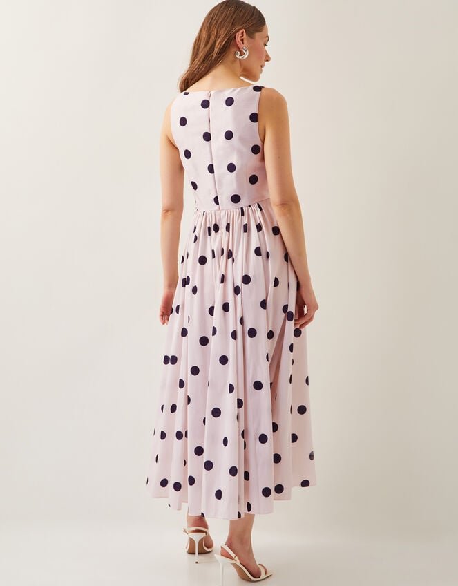 Sicily Fit and Flare Midi Dress, Ivory (IVORY), large
