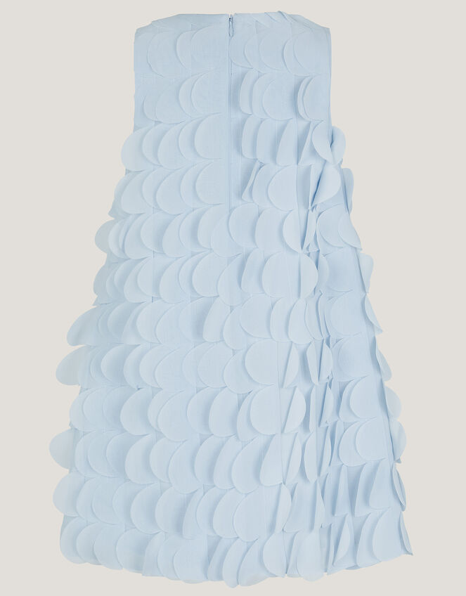 Jazzy Scallop Frill Shift Dress, Blue (BLUE), large