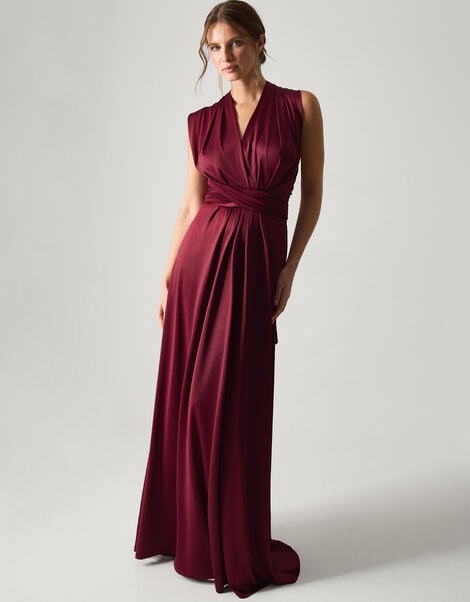 Thea Multiway Bridesmaid Dress, Red (BURGUNDY), large