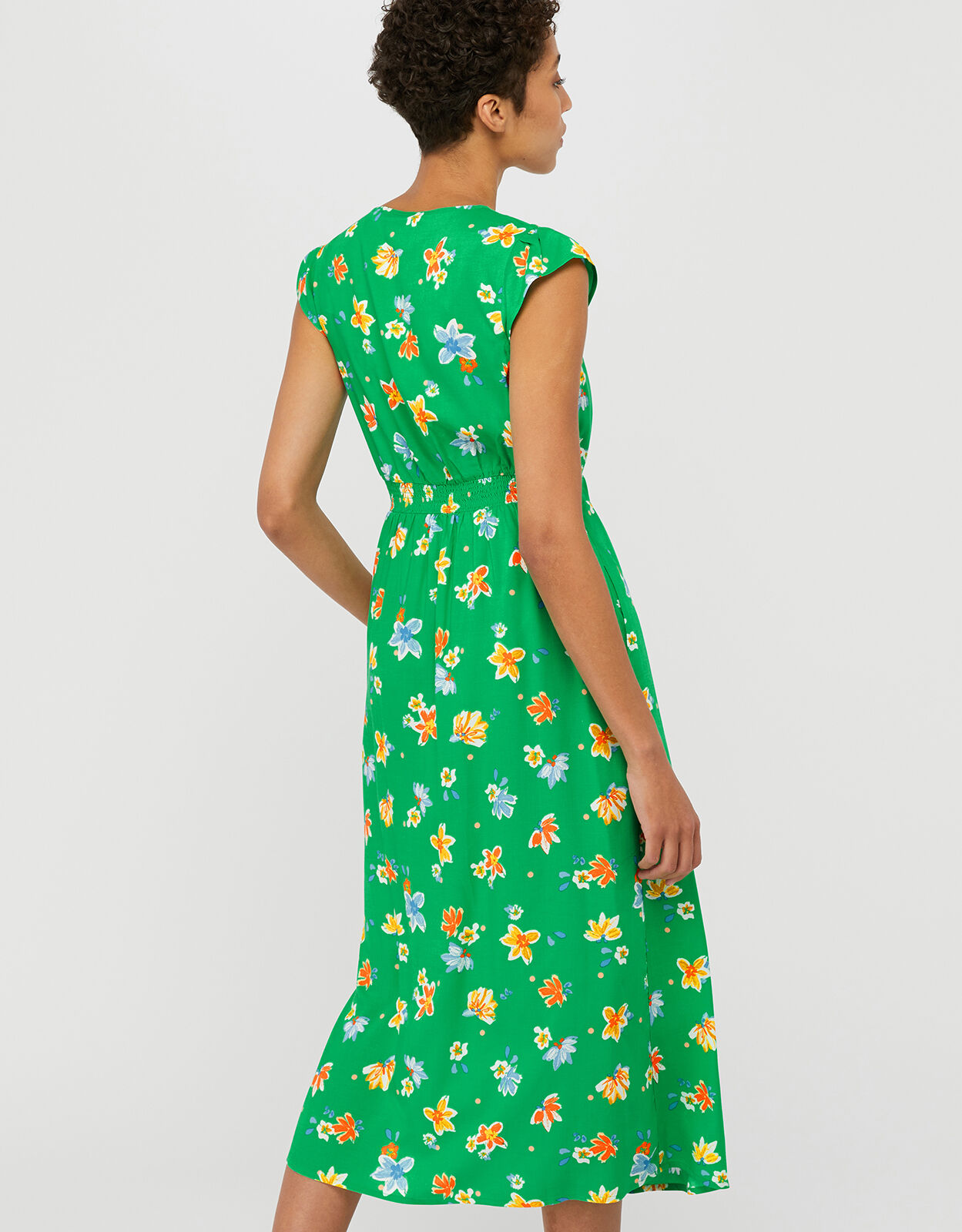 monsoon green floral dress