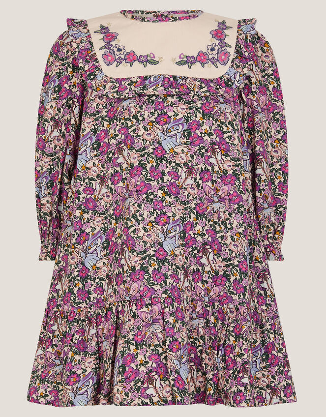 Baby Floral Print Dress, Purple (PURPLE), large