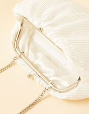 Ruched Bridal Clutch Bag, , large