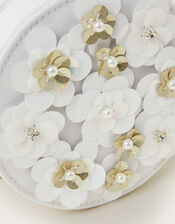Sequin Floral Circle Bag, , large