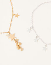 Star and Tassel Necklace Set, , large