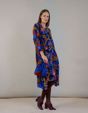 One Hundred Stars Peacock Velvet Tassel Bag, , large