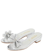 Princess Dazzle Slipper Sandals, Silver (SILVER), large