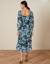 Briony Shimmer Butterfly Dress, Blue (NAVY), large