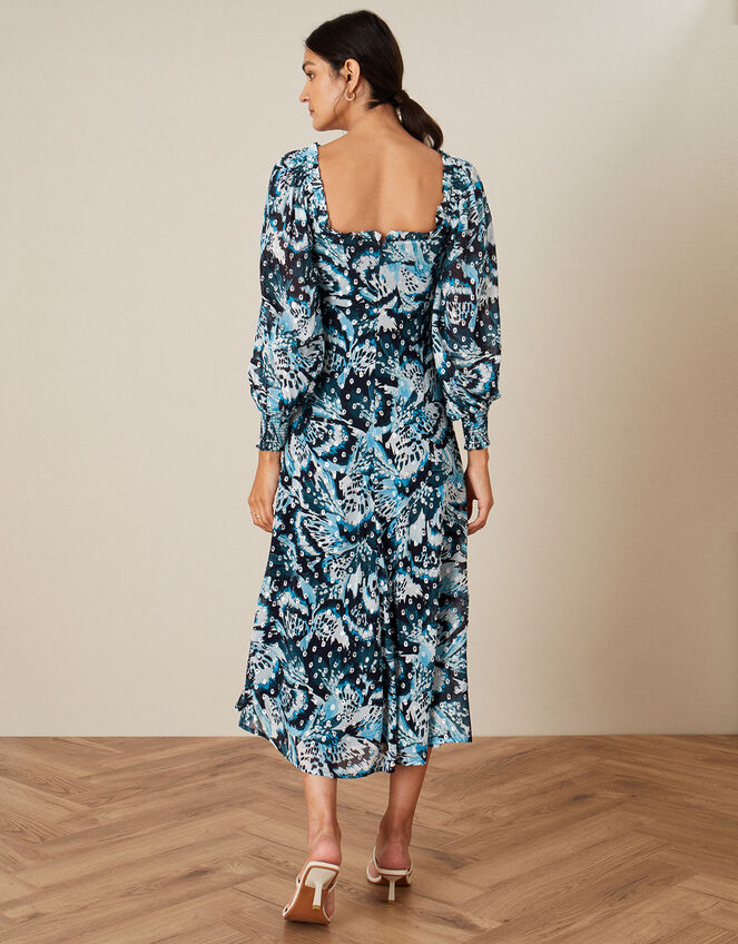 Briony Shimmer Butterfly Dress, Blue (NAVY), large