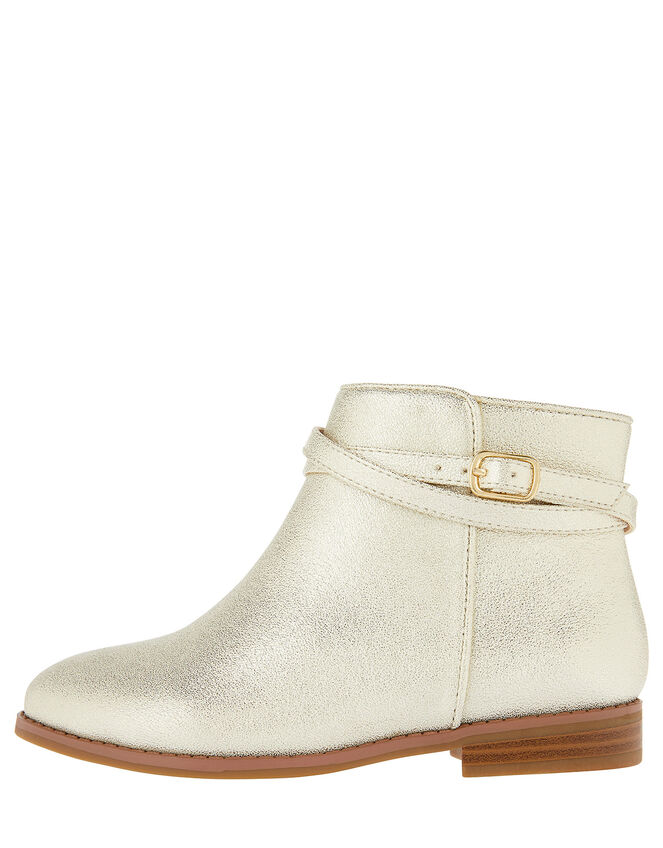 Nadia Shimmer Ankle Boots, Gold (GOLD), large