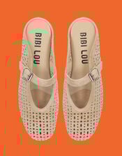 Bibi Lou Maia Suede Mule Flats, White (OFF WHITE), large