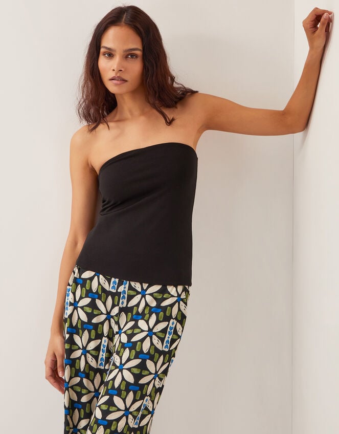 Billie Bandeau Top, Black (BLACK), large