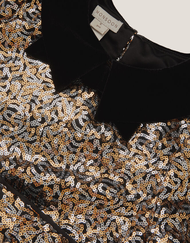 Seraphina Sequin Party Top & Trousers Set, Black (BLACK), large