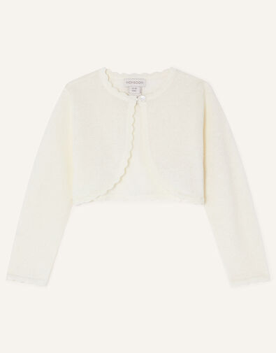 Baby Niamh Cardigan, Ivory (IVORY), large