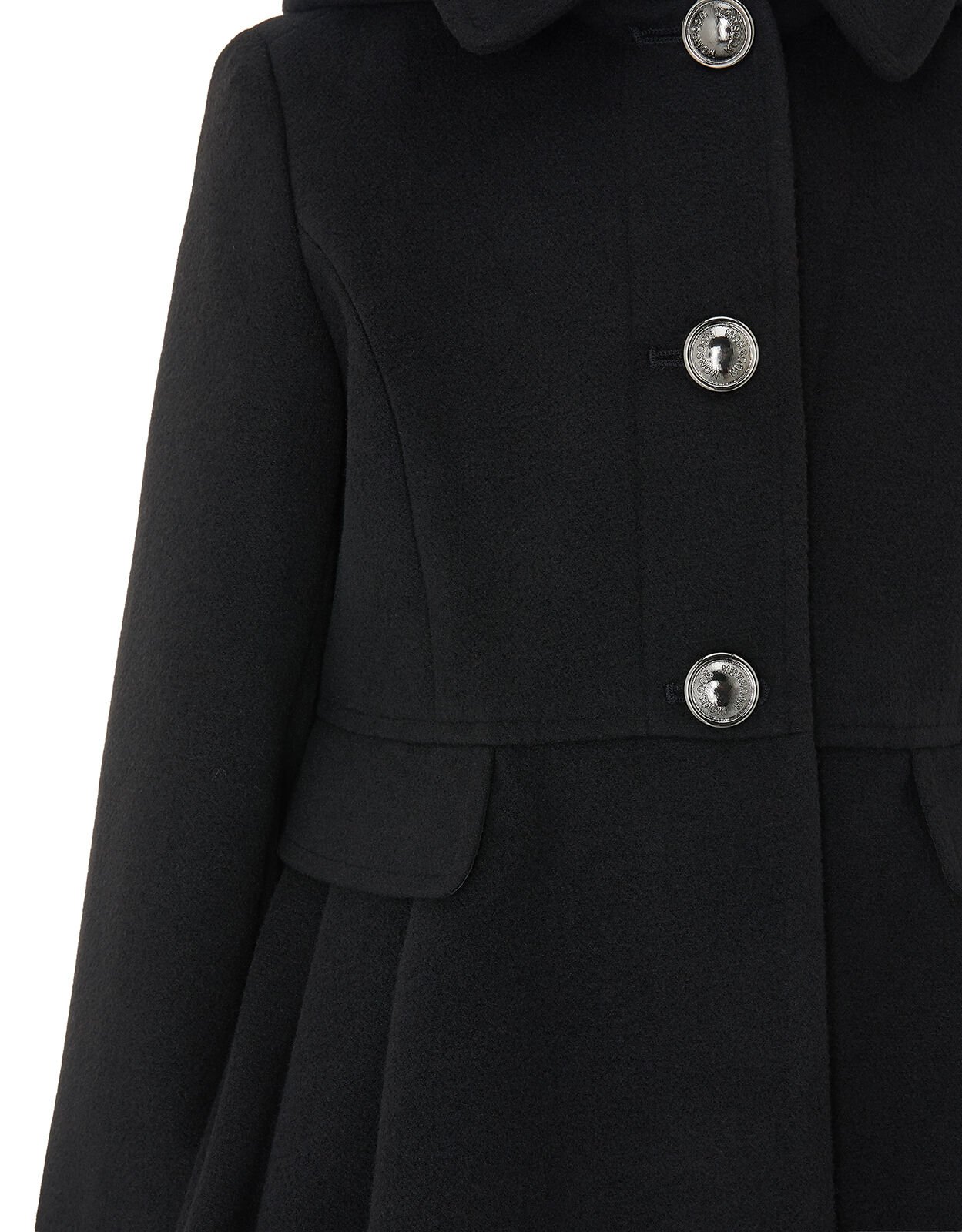 Skirted coat with shop hood