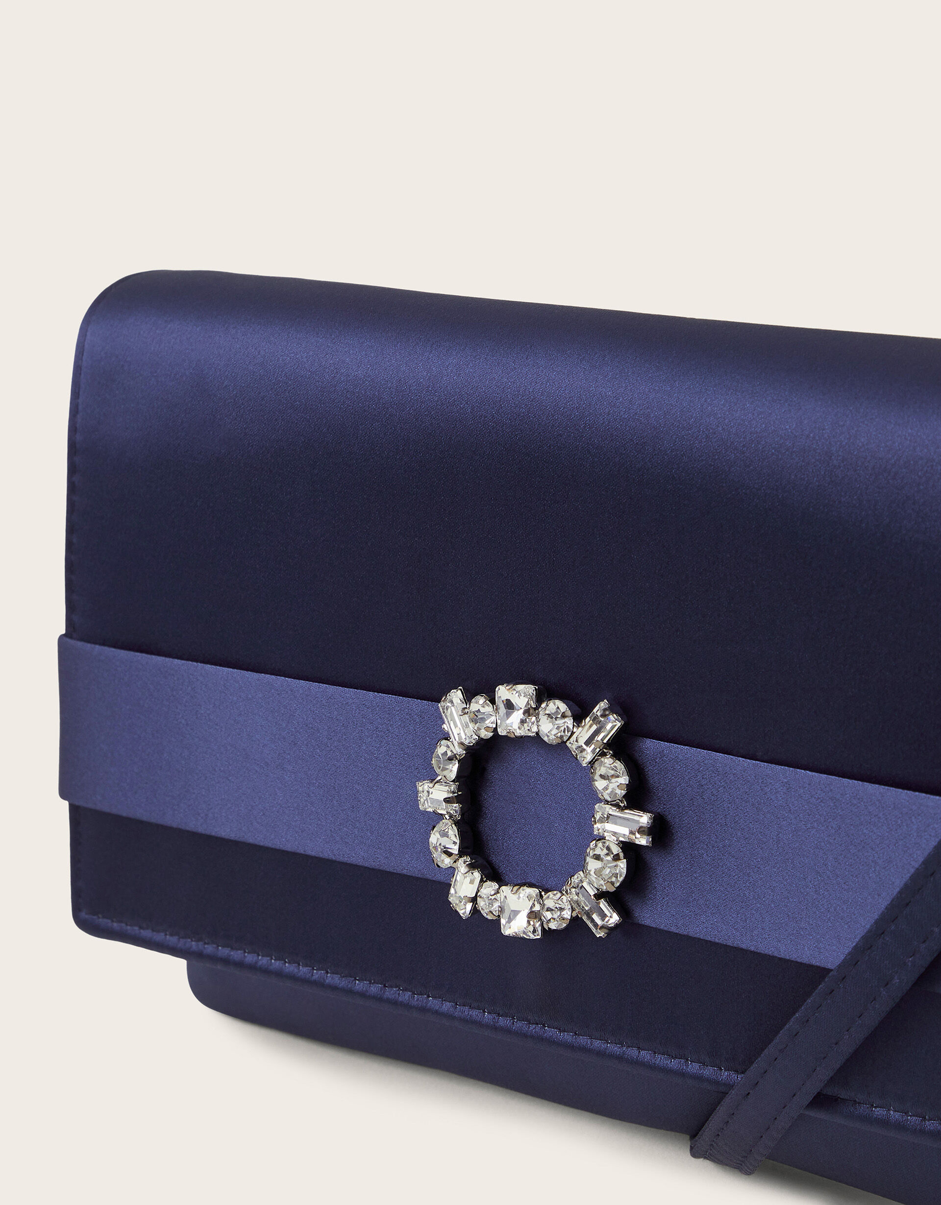 Blue satin clutch outlet