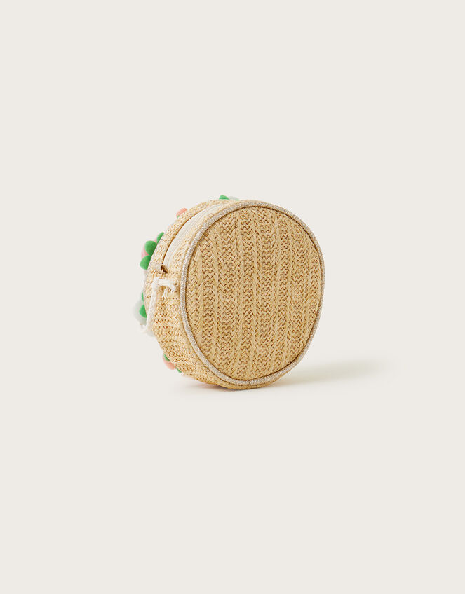 Felt Flower Round Bag, , large