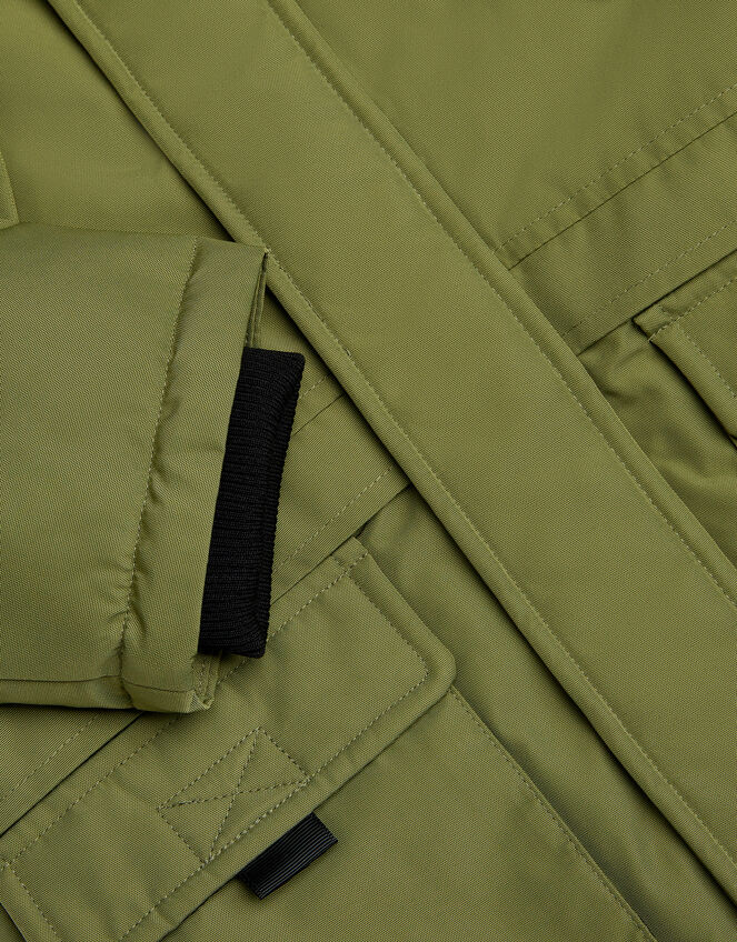 Hooded Parka Coat, Green (GREEN), large