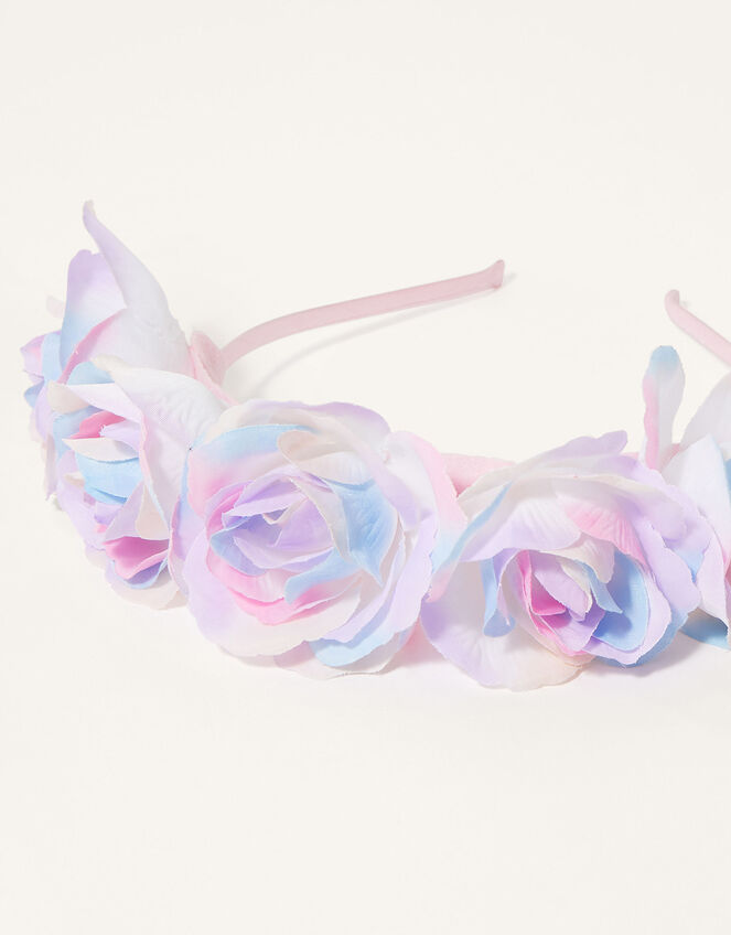 Rainbow Garland Flower Headband, , large