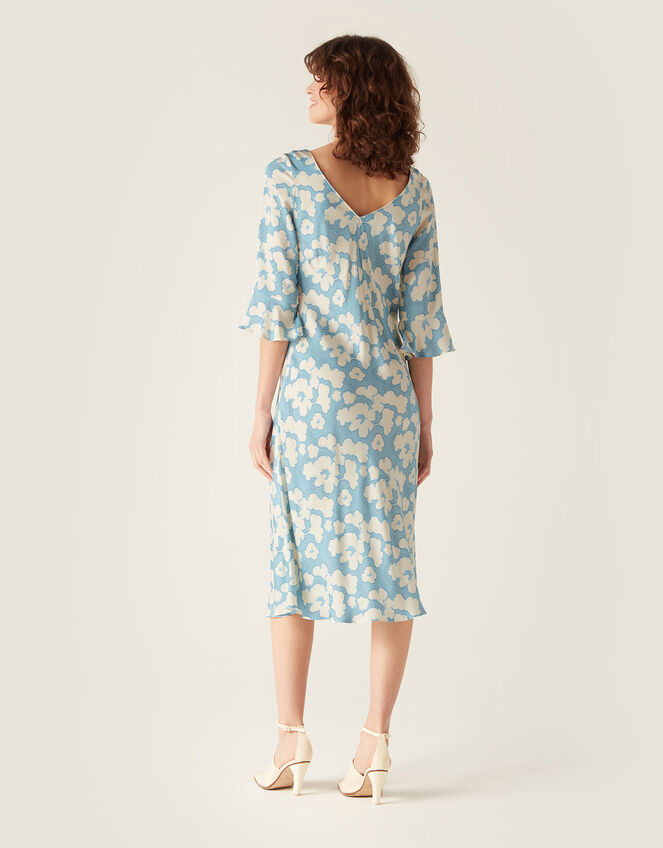 Mirla Beane Leonie Floral Dress, Blue (BLUE), large