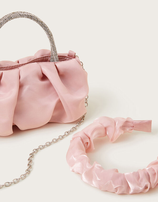 Organza Bag and Ruffle Headband Set, , large