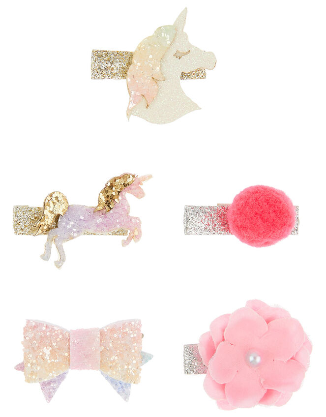 Misty Unicorn Hair Clips, , large