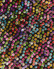 Rainbow Sequin Puff Sleeve Dress, Multi (MULTI), large