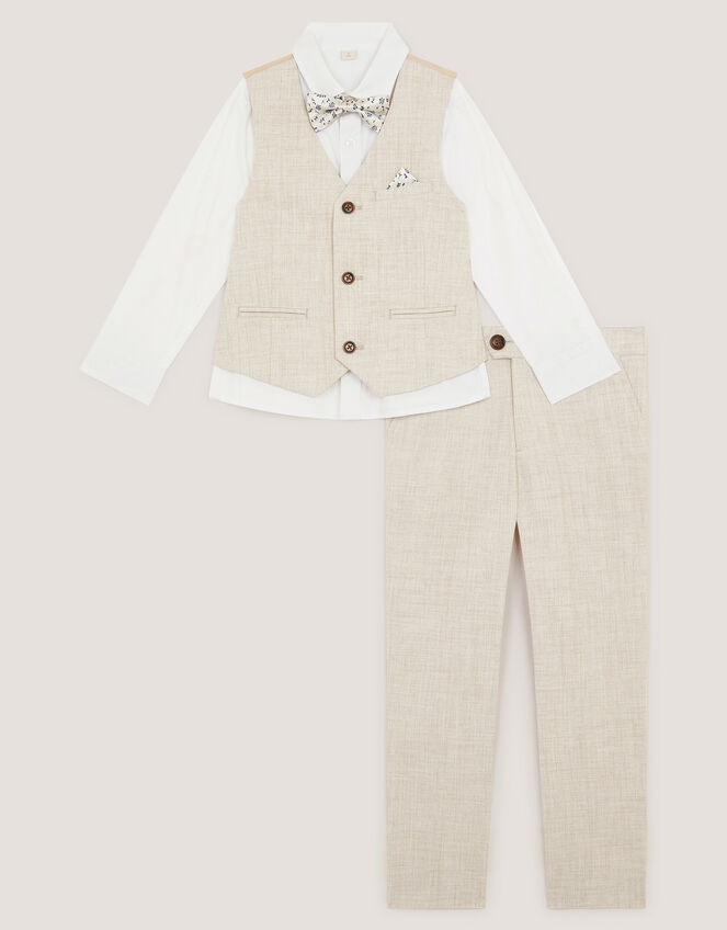 George 4-Piece Suit & Bow Tie , Natural (STONE), large